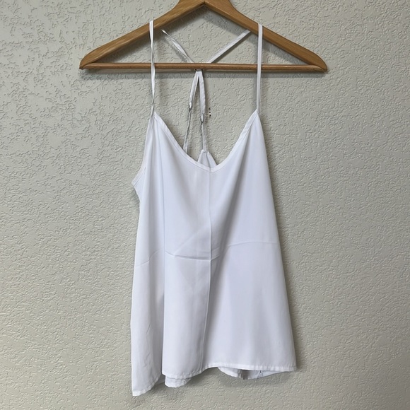 Hollister Tank Top Blouse White Size Medium - Picture 2 of 9